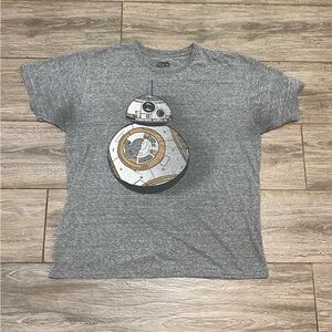 Star Wars BB-8 XL Gray Tee (stained)
